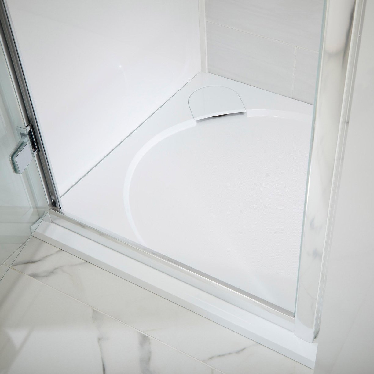 Talla Slip Resistant Quad Shower Tray White - 900 x 30mm