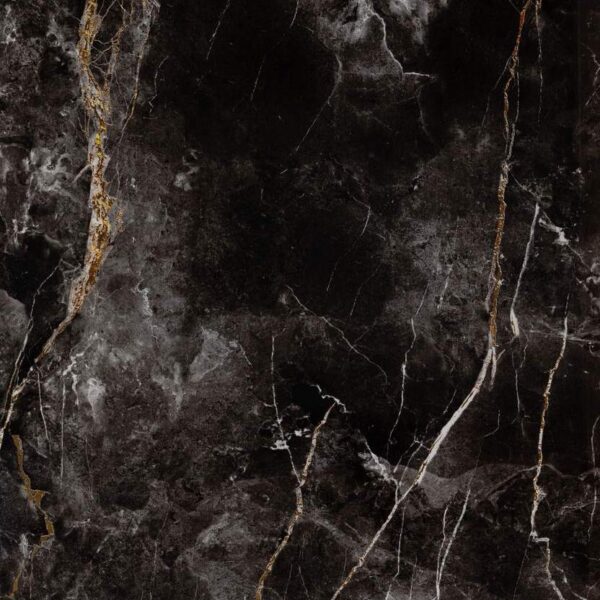 10mm Black Gold Marble Gloss- 2.4m x 1000mm