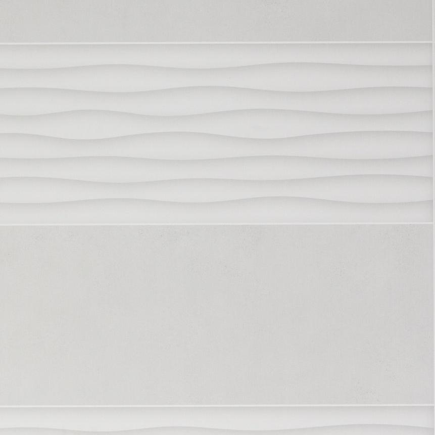 10mm Light Grey Wave Tile - 2.4m x 1000mm