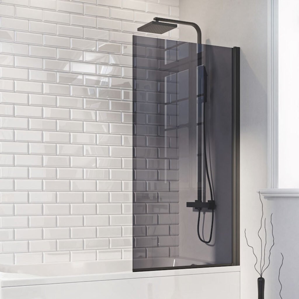 Mono Square Edge Bath Screen 1400 x 600mm