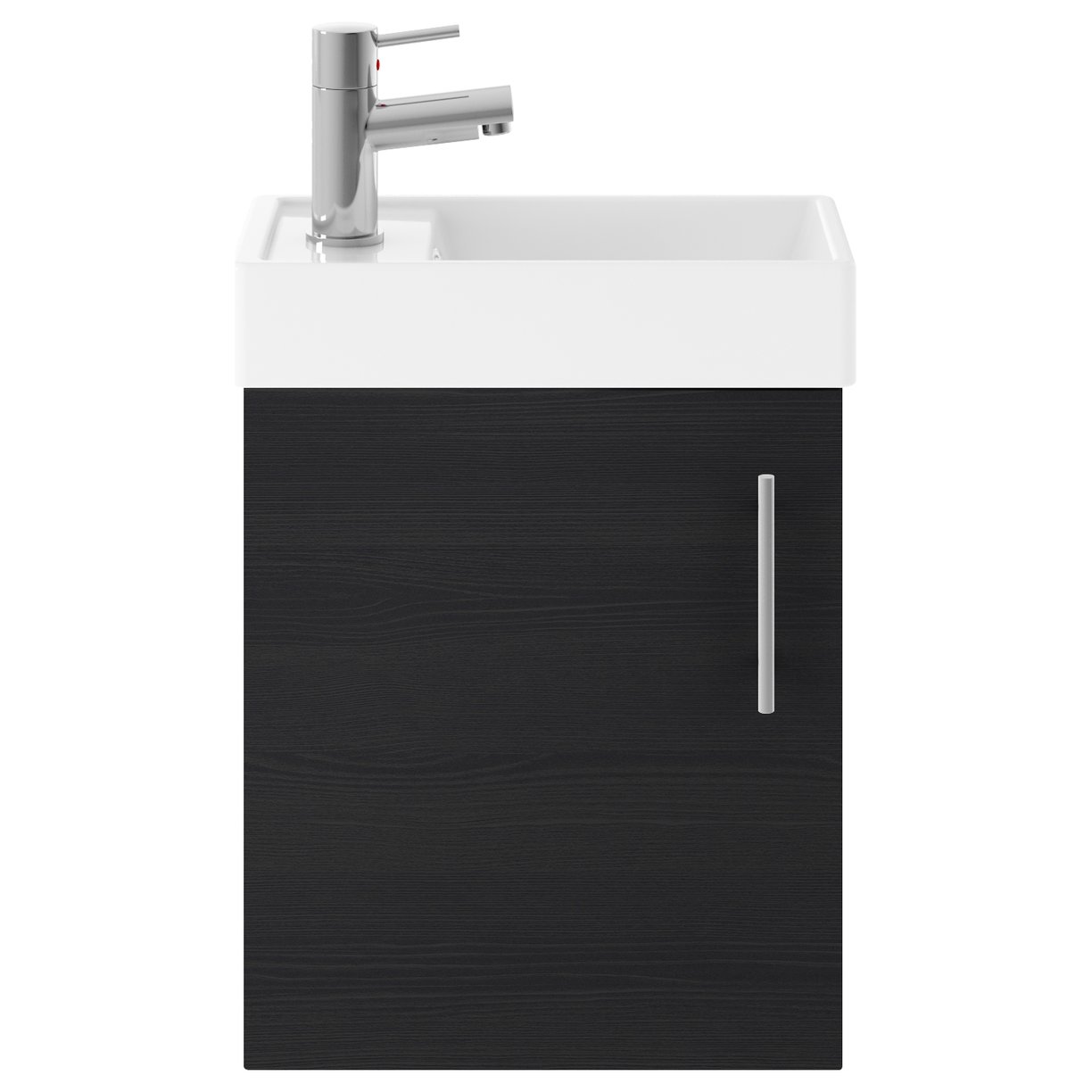 Vault 400mm Wall Hung 1-Door Vanity Unit & Ceramic Basin