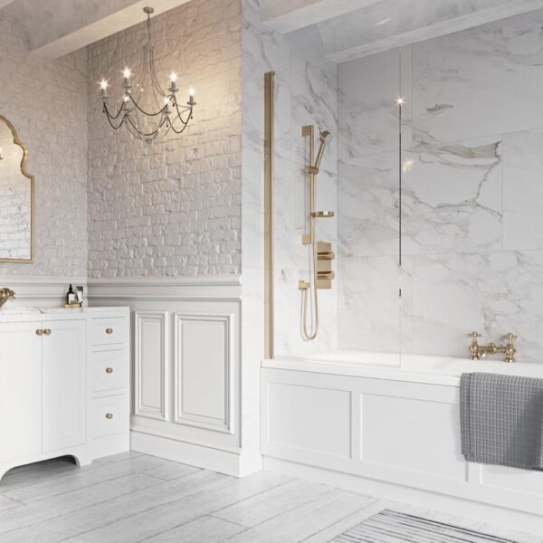 Thalia Single Panel Bath Screen 800 x 1500mm