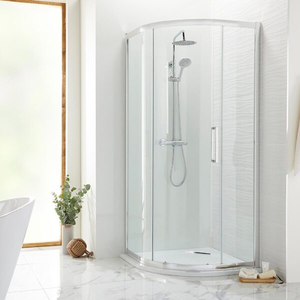 Cara 8mm 1-Door Offset Quadrant Enclosure 1200 x 900mm