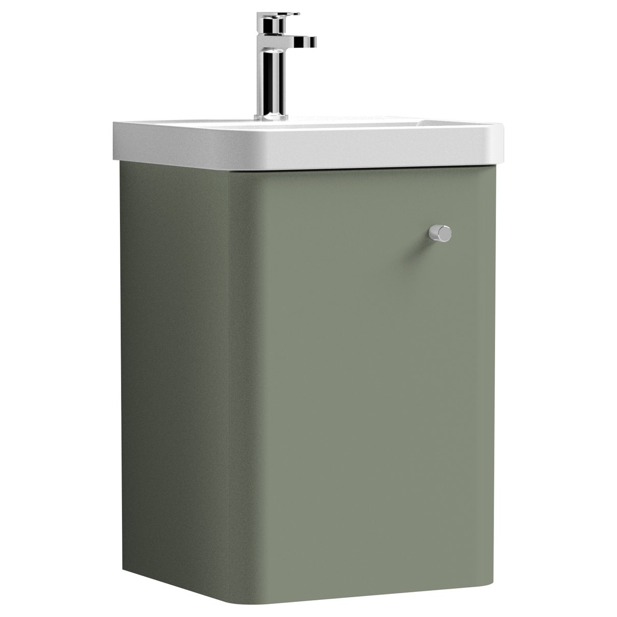 Core 400mm Wall Hung 1-Door Vanity Unit & Ceramic Basin