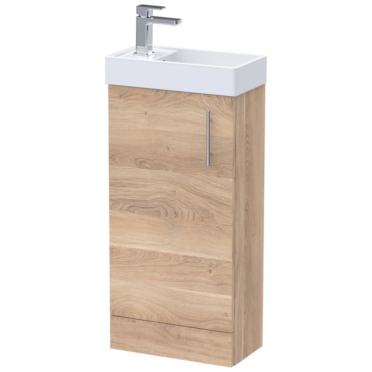 Vault 400mm Floor Standing 1-Door Vanity Unit & Ceramic Basin