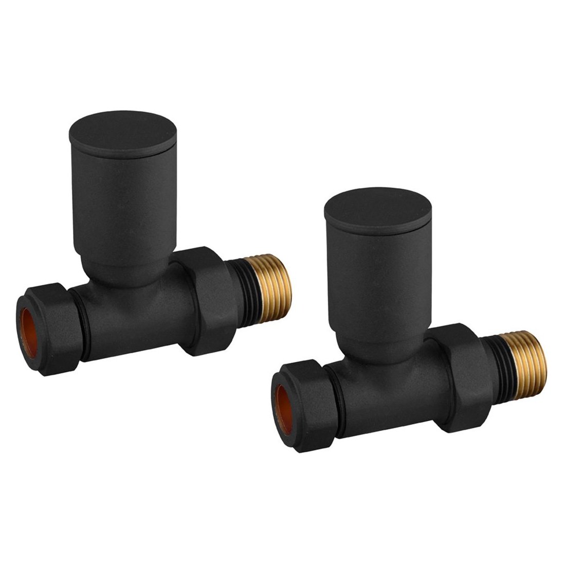 Straight Radiator Valves (Pair)