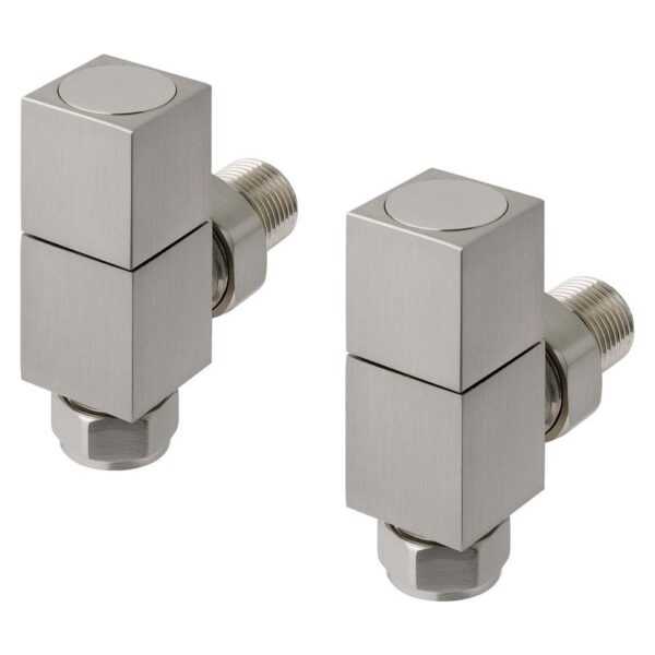 Angled Square Radiator Valve (Pair)