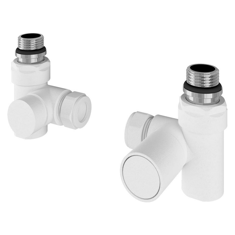 Corner Manual Dual Fuel Radiator Valve (Pair)