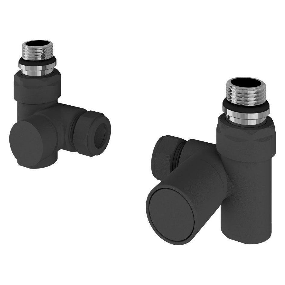 Corner Manual Dual Fuel Radiator Valve (Pair)