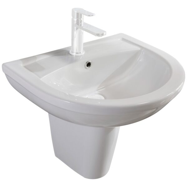 Skara 550 Basin & Semi-Pedestal