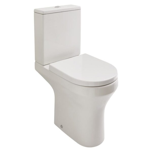 Skara Rimless Comfort Height WC Pan, Cistern & Soft Close Seat