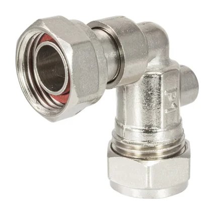 15mm x ½" Angled Service Valve Chrome Plated