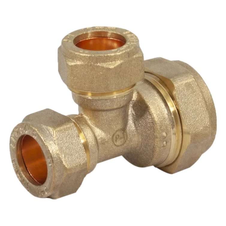 22 x 15 x 15mm Compact Compression Reducing Tee