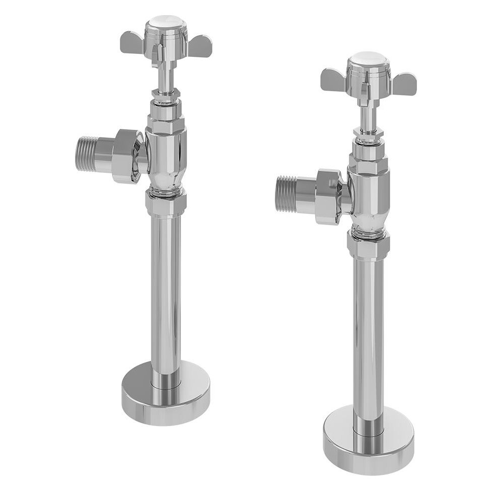 Pair of Traditional Radiator Valve & Tails