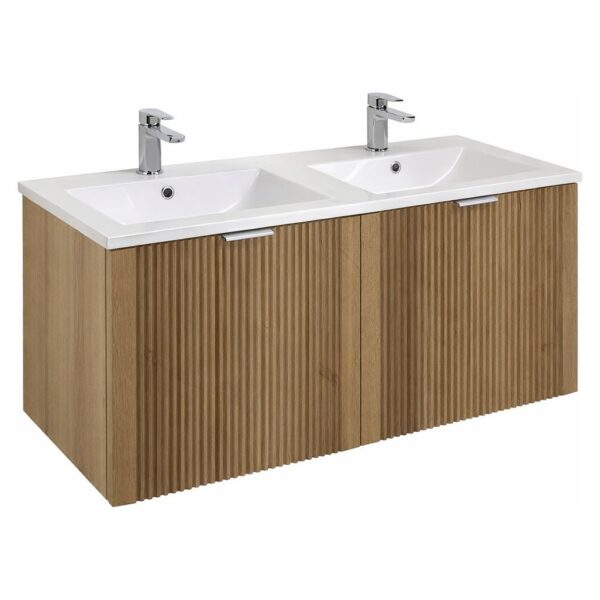 Tyndrum 1200 Wall Hung Vanity Unit with Twin Ceramic Basin
