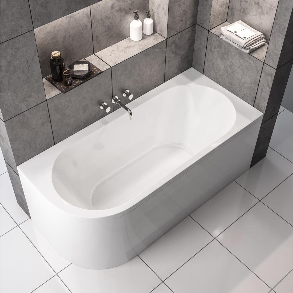 Biscay Double Ended Right Hand 1600 x 725mm Beauforté