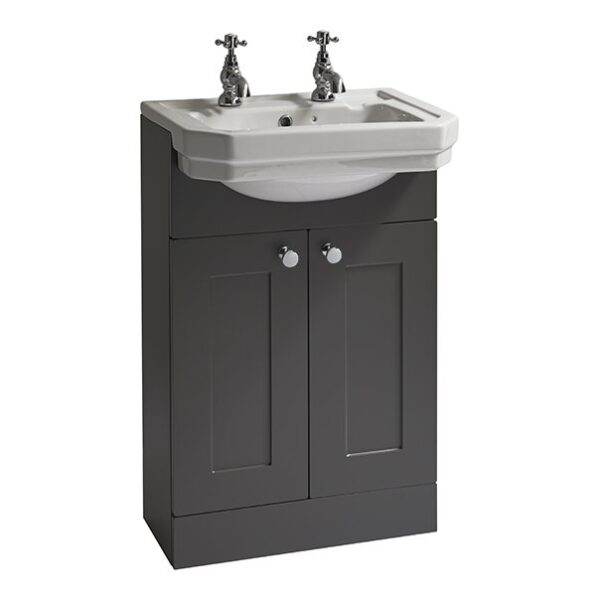 Dunbar Floor Standing Vanity Unit with Semi-Recessed Basin