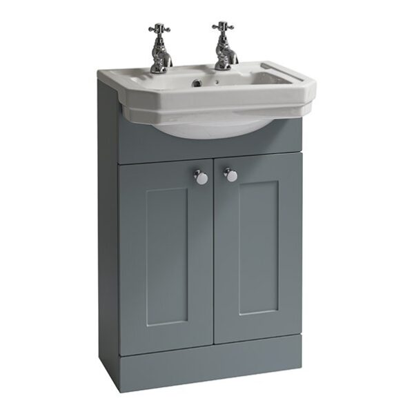 Dunbar Floor Standing Vanity Unit with Semi-Recessed Basin