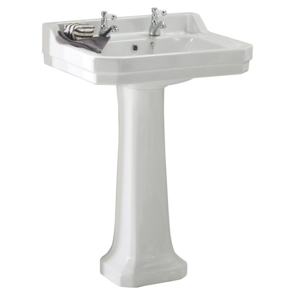 Dunbar 610 1-Tap Hole Basin & Pedestal