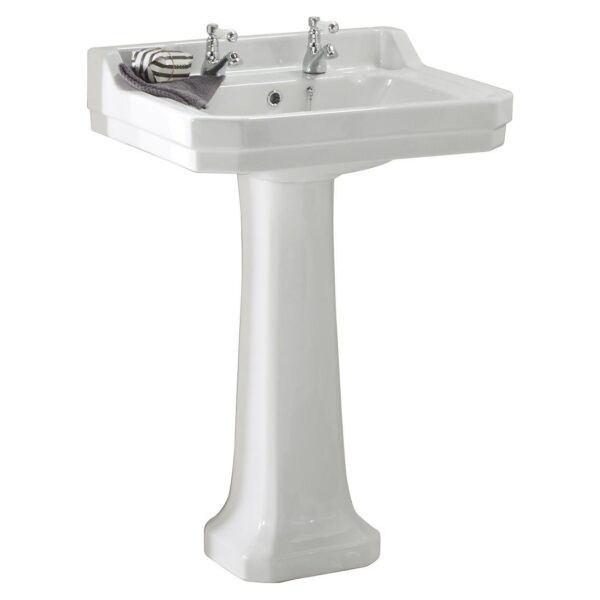 Dunbar 610 2-Tap Hole Basin & Pedestal