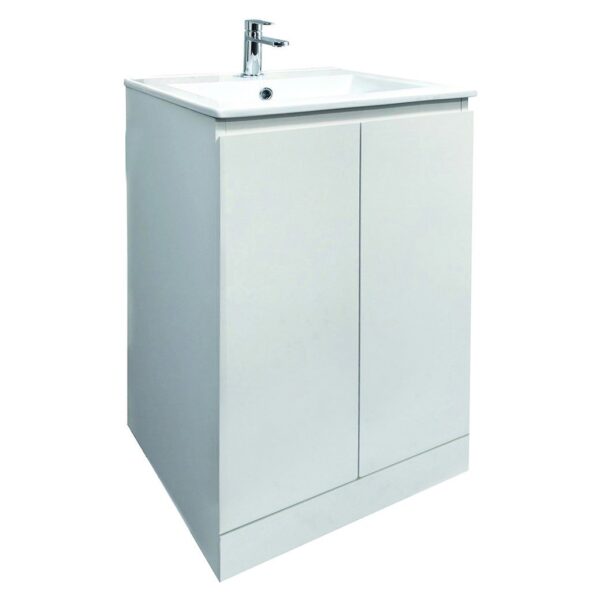 Rothes 500 Floor Standing 2-Door Vanity Unit with Ceramic Basin