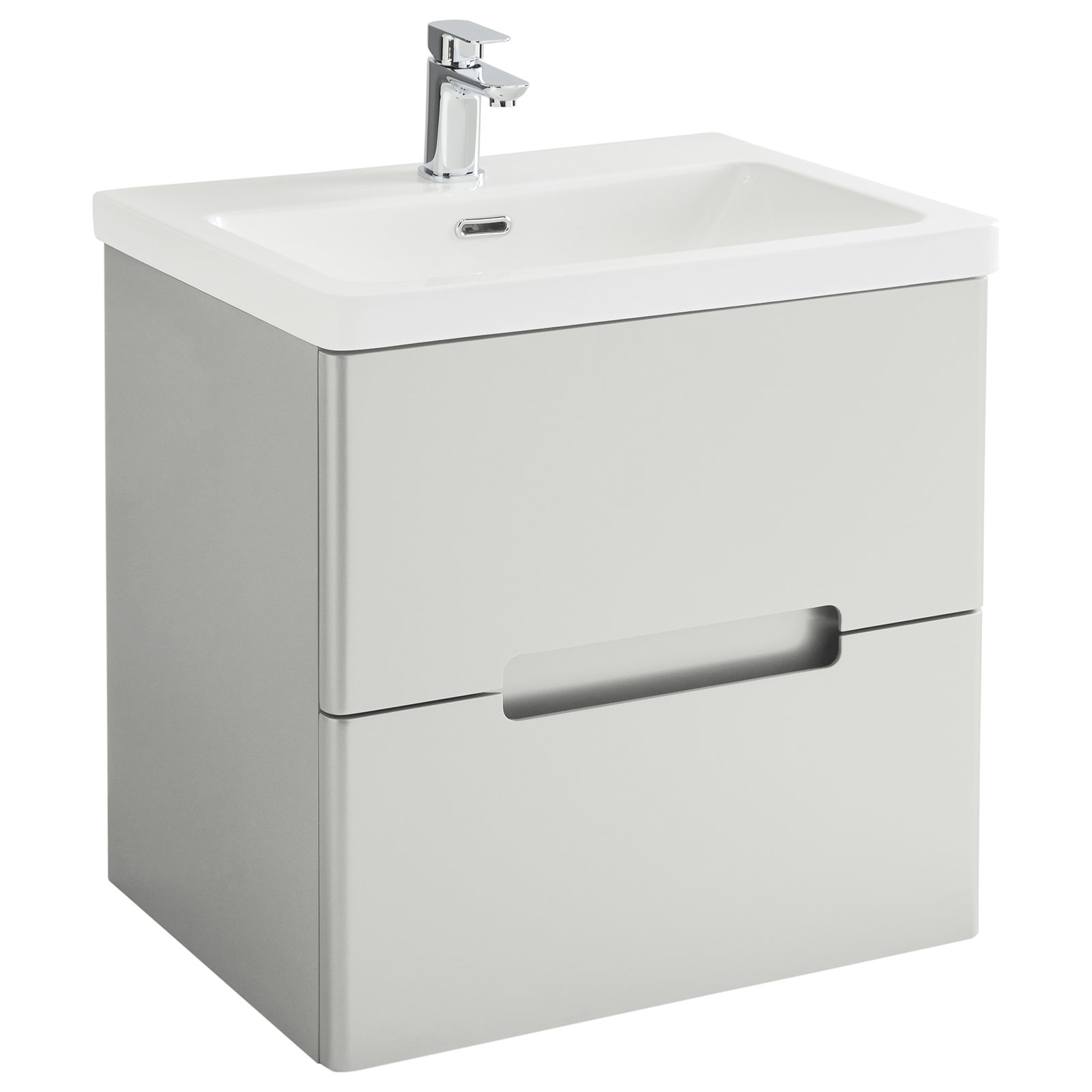 Selkirk 600 Wall Hung 2-Drawer Vanity Unit with Armastone Basin