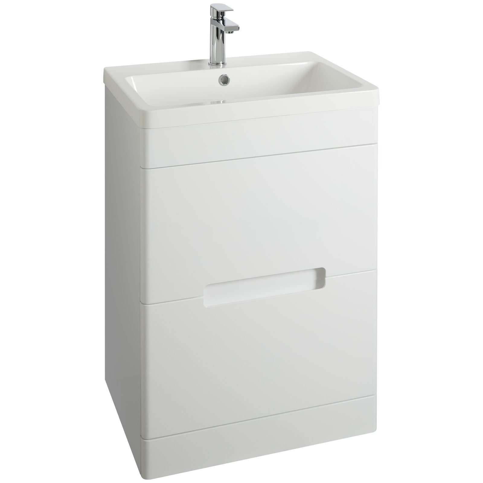 Selkirk 600 Floor Standing 2-Drawer Vanity Unit with Armastone Basin