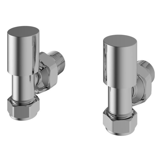 Angled Radiator Valve (Pair)