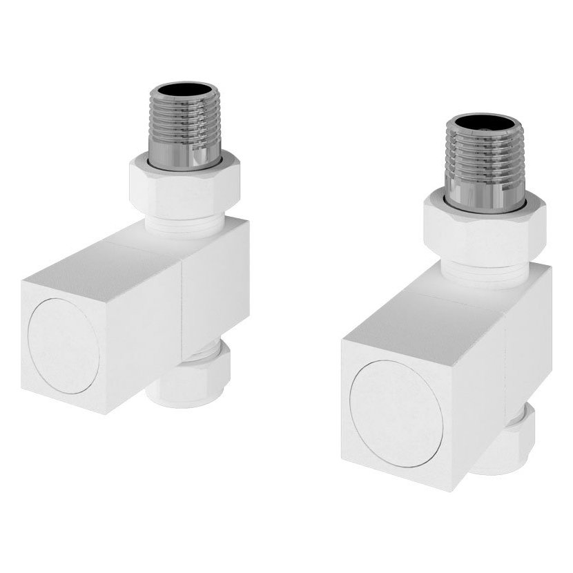 Straight Square Radiator Valve (Pair)
