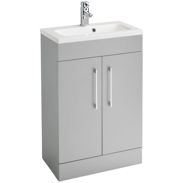 Lomond 500 Floor Standing Slim 2-Door Vanity Unit with Armastone Basin