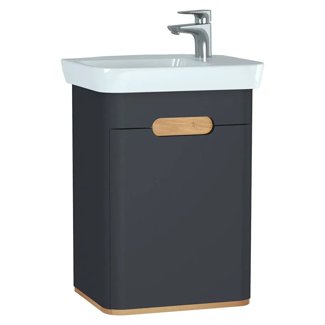 Sento 500mm Wall Hung Vanity Unit (Left Hand) & Basin