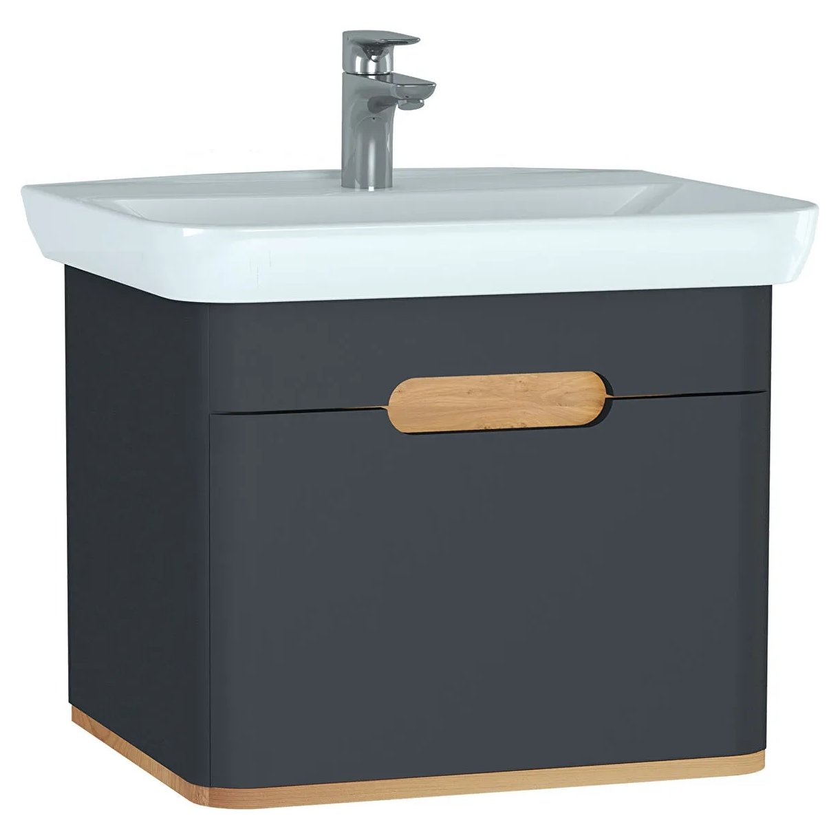 Sento 650mm Wall Hung Vanity Unit & Basin