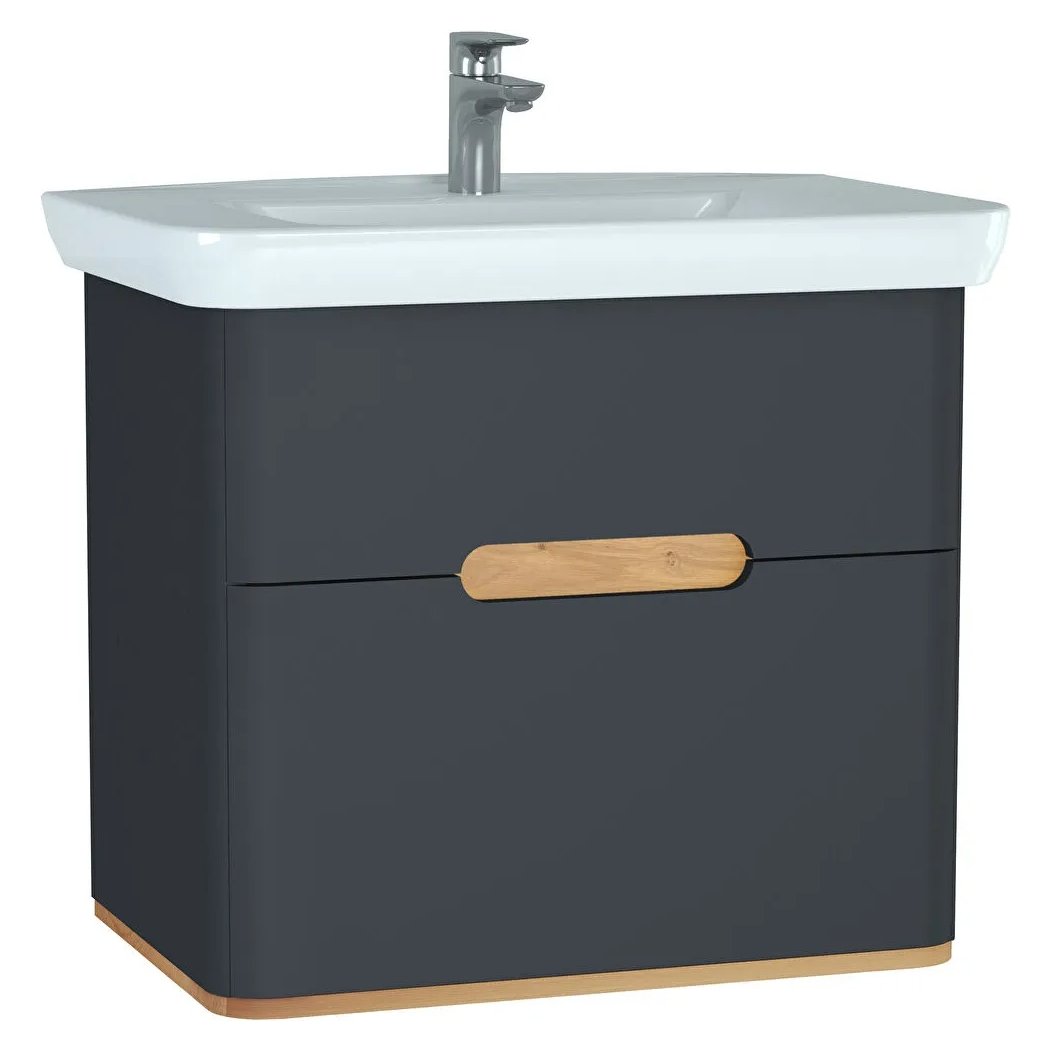 Sento 800mm Wall Hung Vanity Unit & Basin