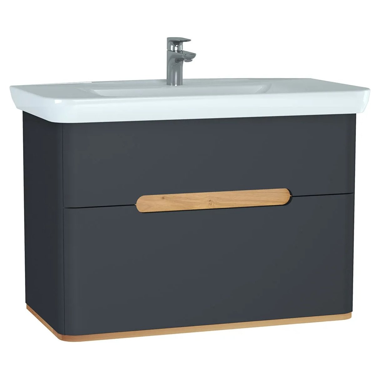 Sento 1000mm Wall Hung Vanity Unit & Basin