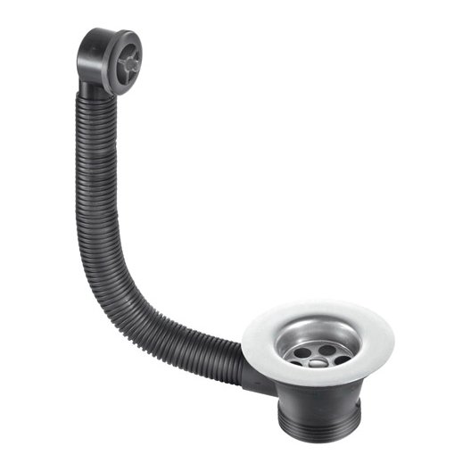 Combi Sink Waste Blk O/F
