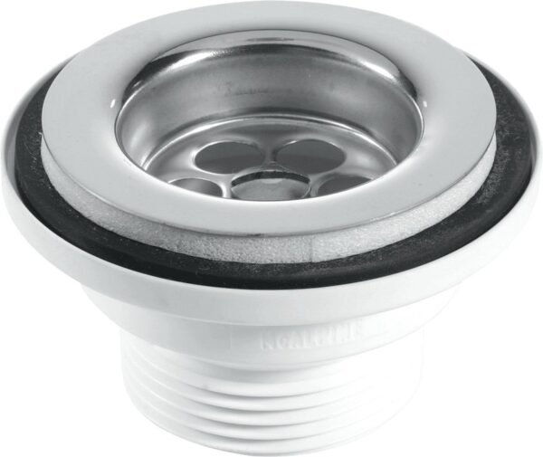 Basin Waste 1¼" x 60mm Flange With Plug Stainless Steel
