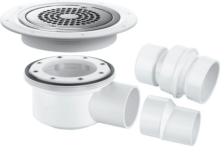 50mm Seal 2-Part Gully Stainless Steelteel Antilig Grate 2"