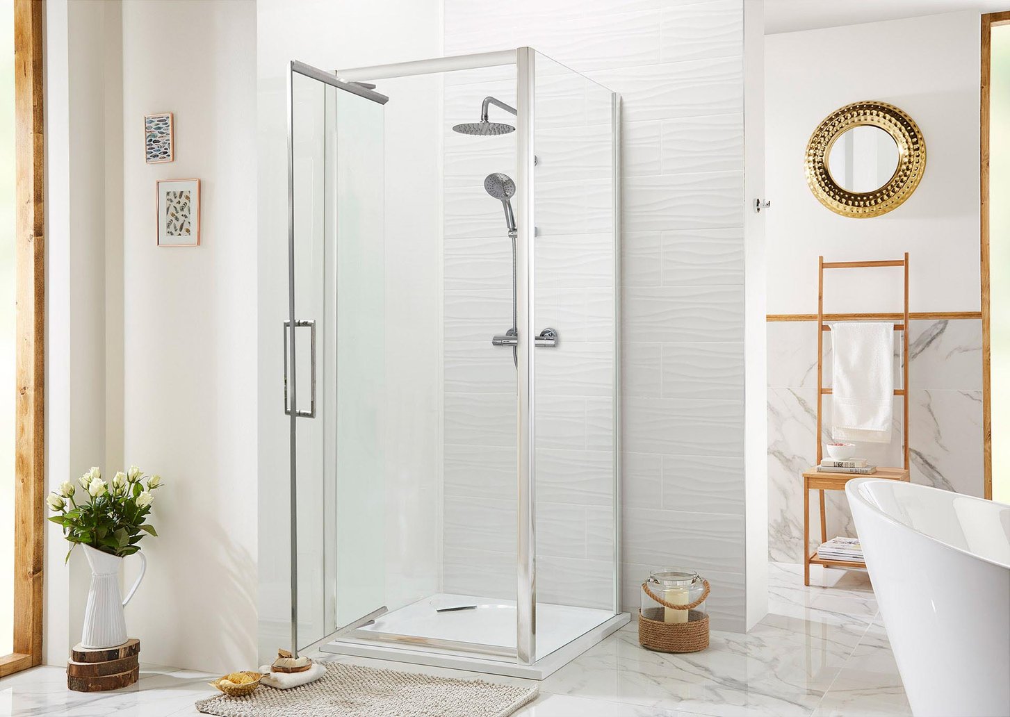 Cara 8mm Infold Door Enclosure 800 x 900mm
