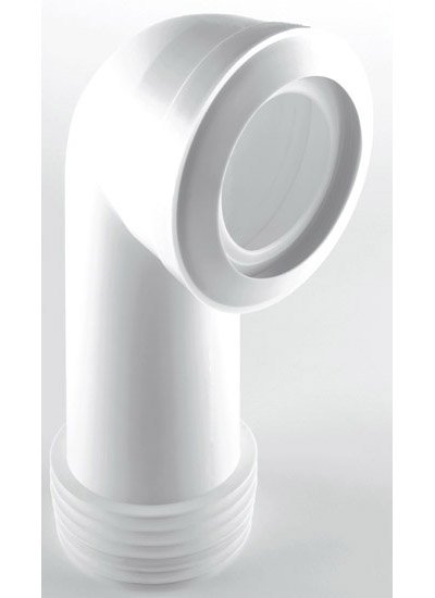 WC Connector - Long 90 Bend