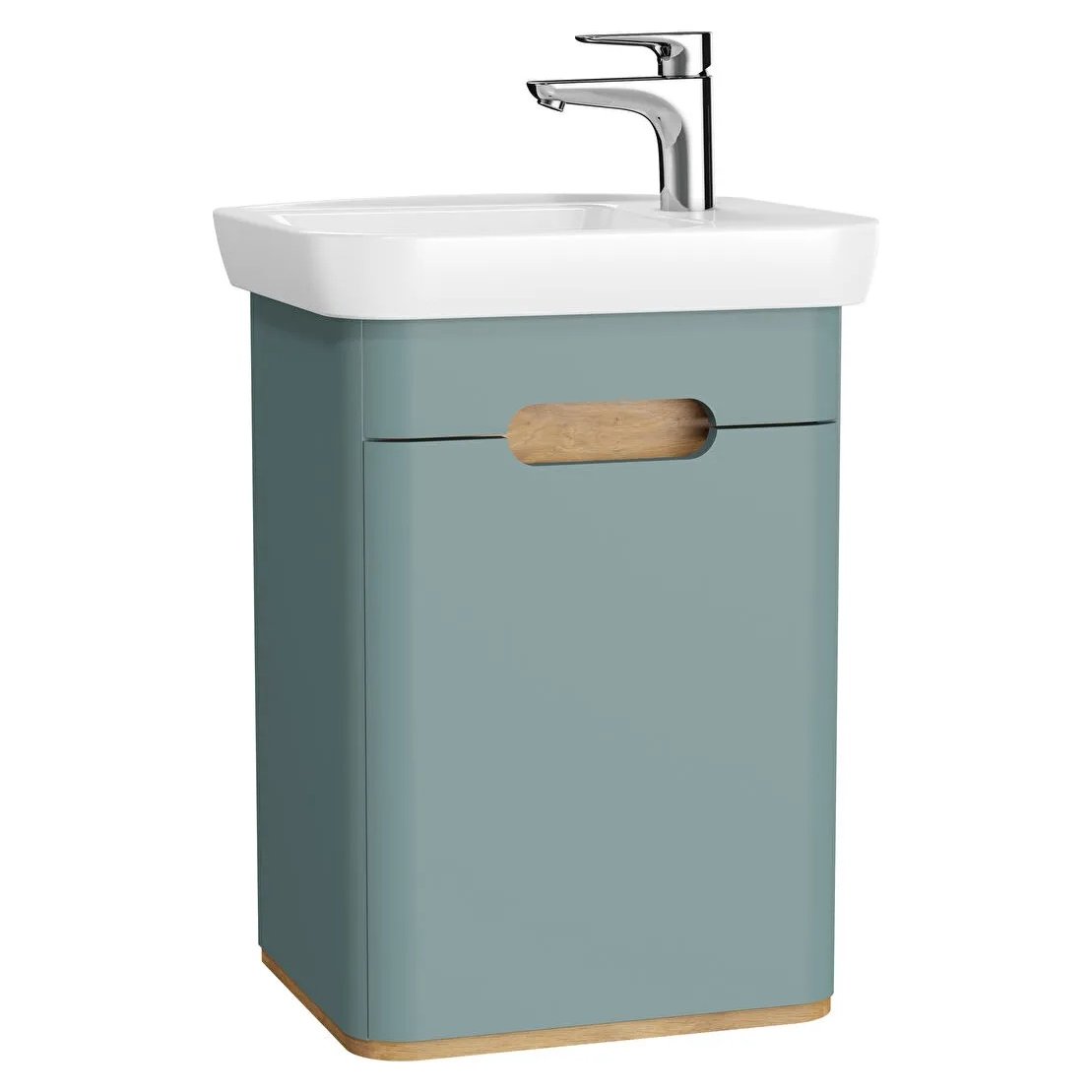 Sento 500mm Wall Hung Vanity Unit (Left Hand) & Basin