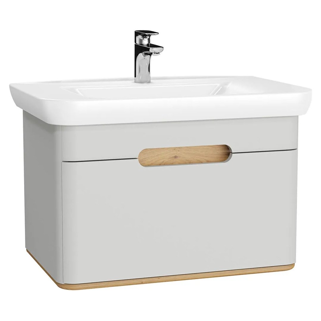Sento 800mm Wall Hung Vanity Unit & Basin
