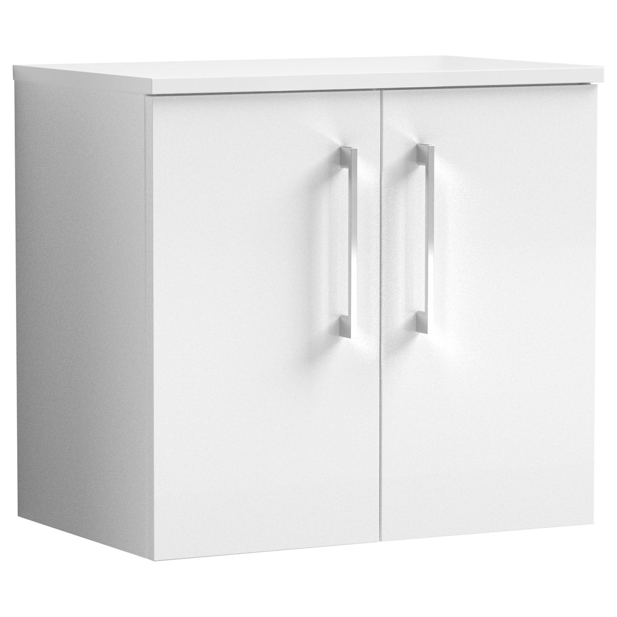 Arno 600mm Wall Hung 2-Door Vanity Unit & Worktop