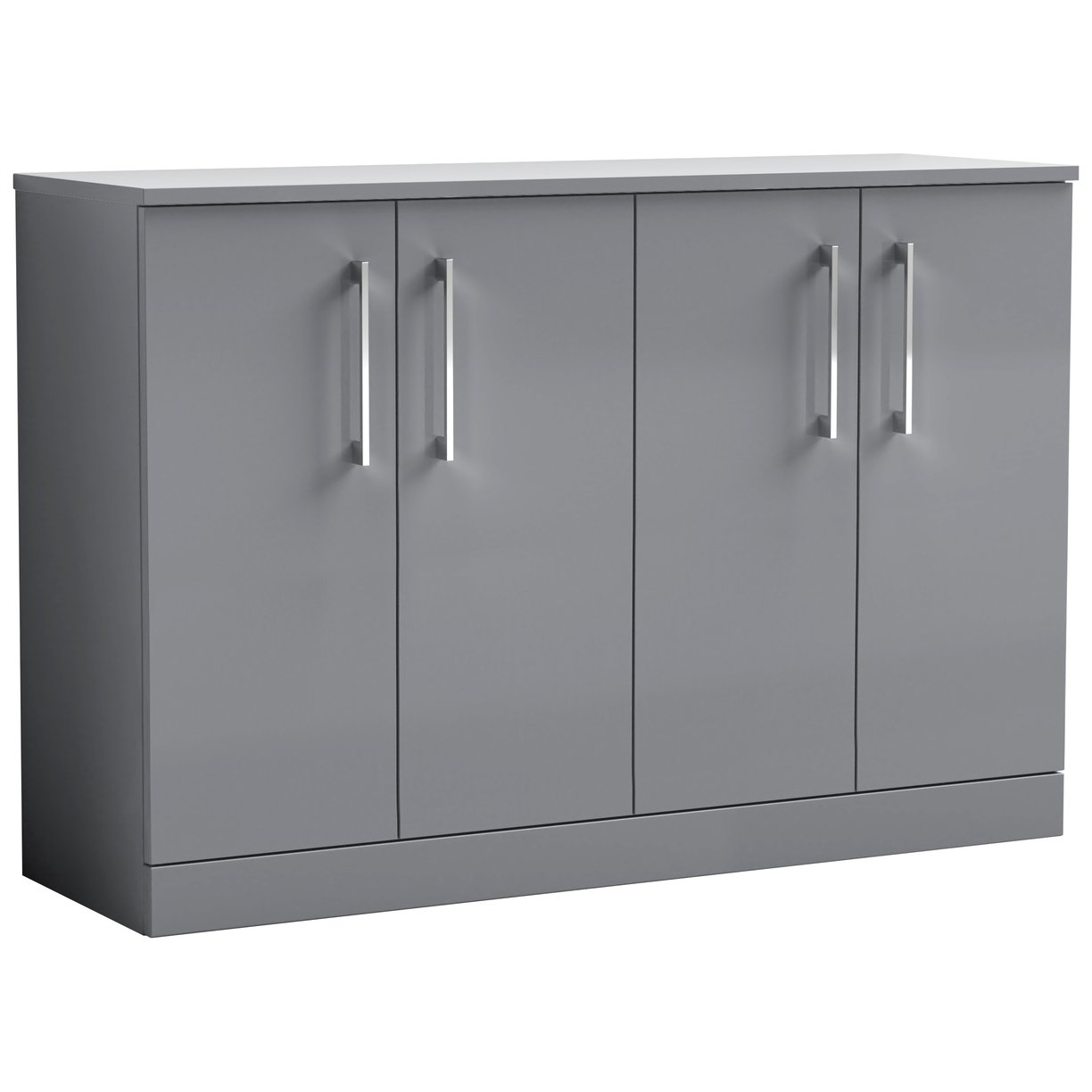 Arno 1200mm Floor Standing 4 Door Vanity Unit & Worktop