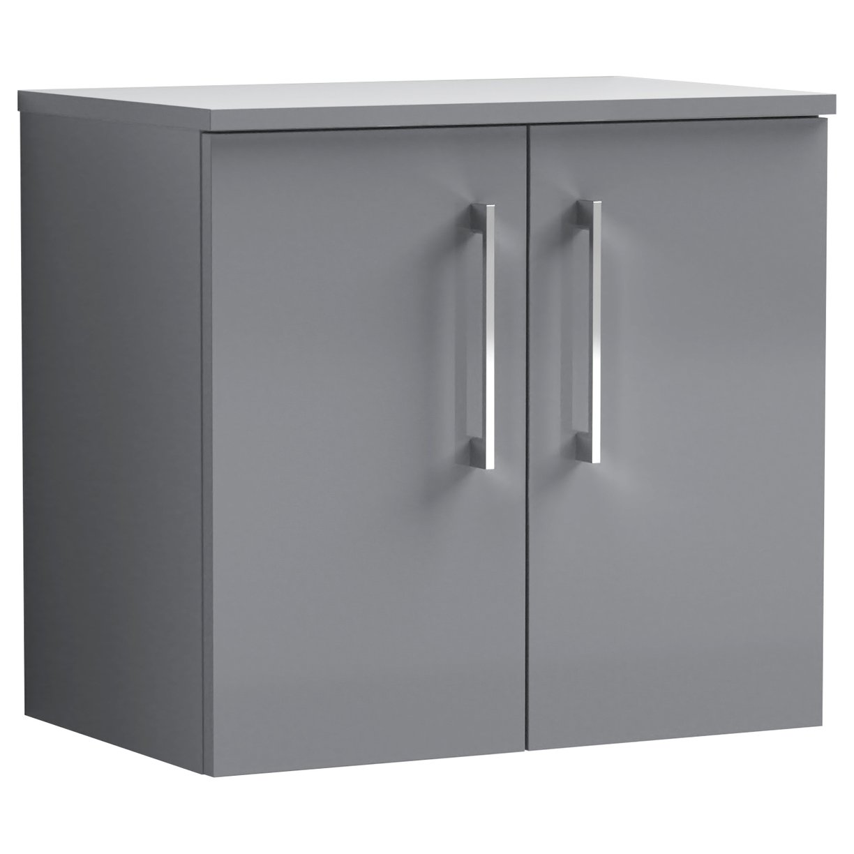 Arno 600mm Wall Hung 2-Door Vanity Unit & Worktop
