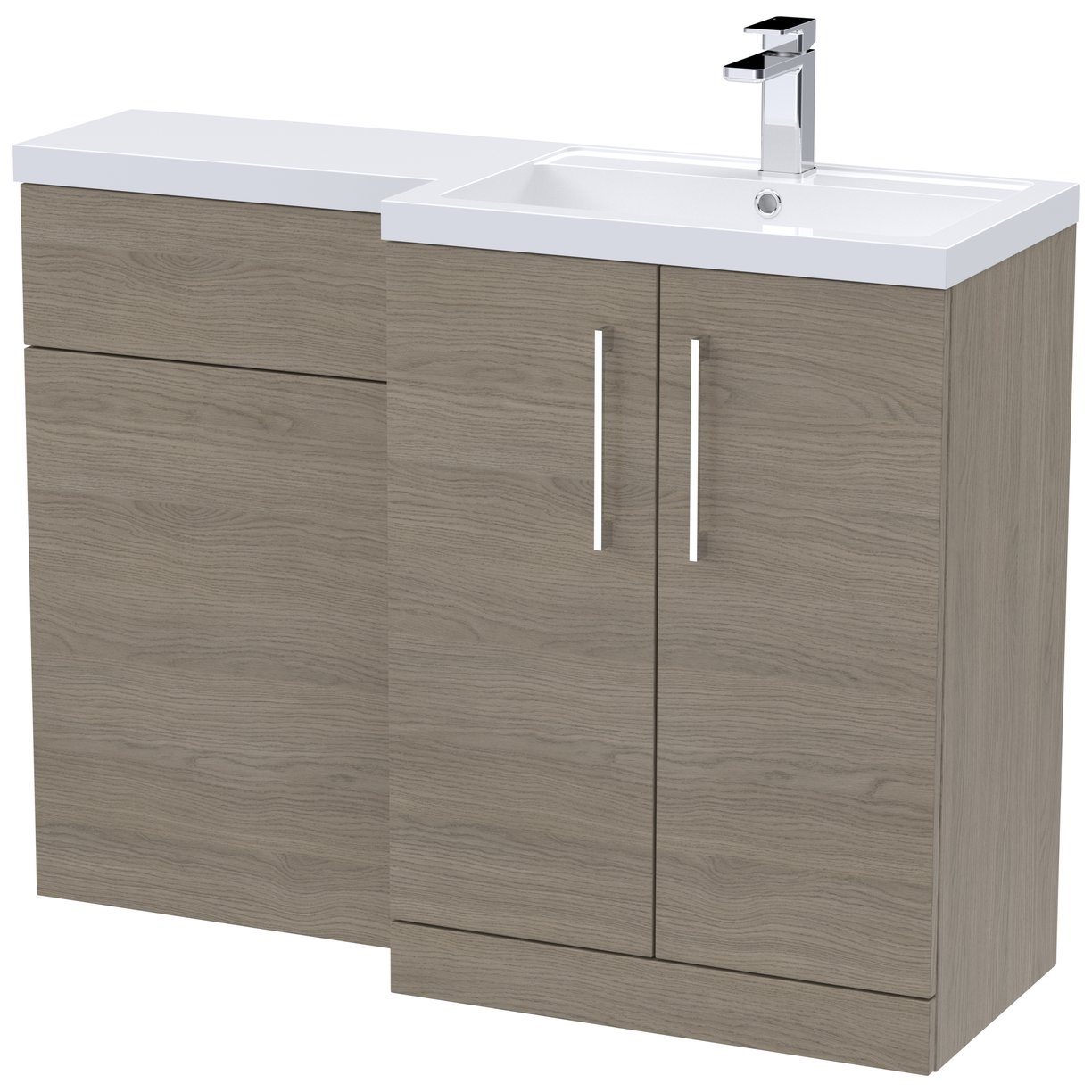Arno 1100mm L-Shaped Combination Vanity Unit Right Hand