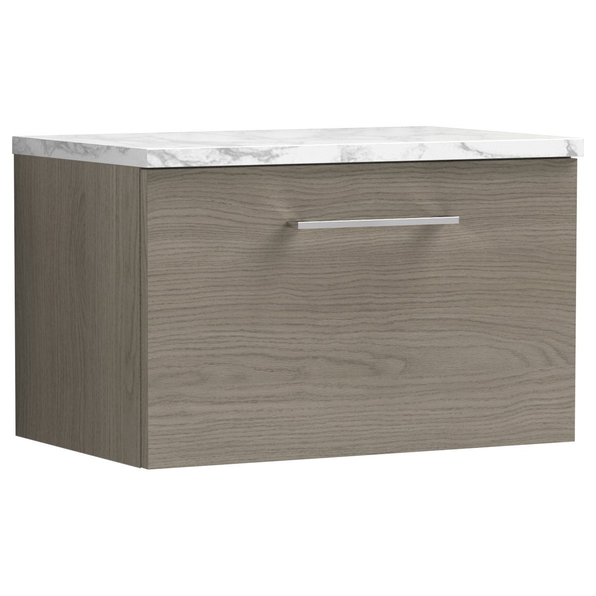Arno 600mm Wall Hung 1-Drawer Vanity Unit & Laminate Worktop