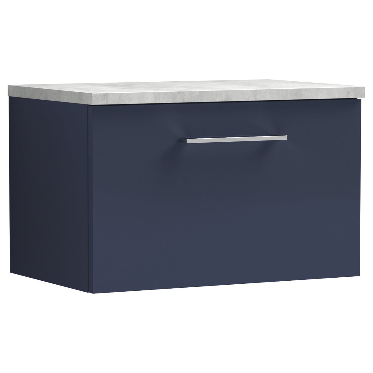 Arno 600mm Wall Hung 1-Drawer Vanity Unit & Laminate Worktop