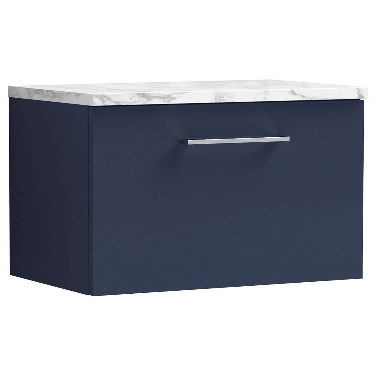 Arno 600mm Wall Hung 1-Drawer Vanity Unit & Laminate Worktop