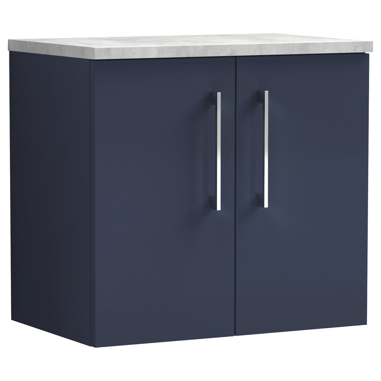 Arno 600mm Wall Hung 2-Door Vanity Unit & Laminate Worktop