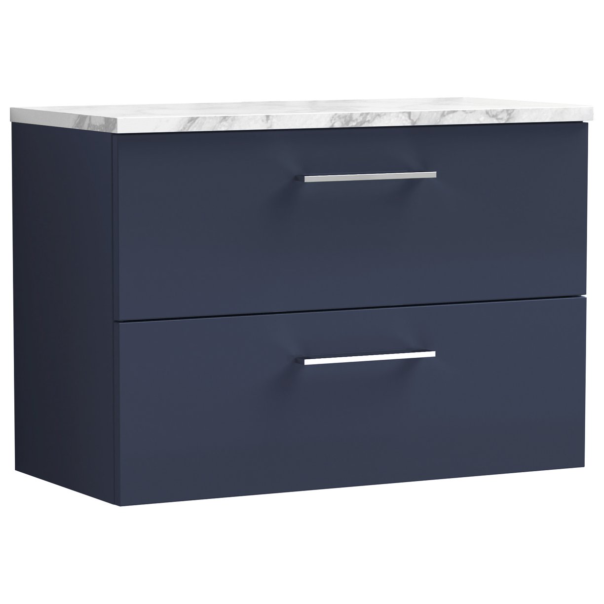Arno 800mm Wall Hung 2-Drawer Vanity Unit & Laminate Worktop
